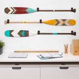 Supports en cuirs pour pagaie|Canoe paddle leather hangers - Ropes and Wood