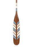 PAGAIE PLUME BLEUE|BLUE FEATHER PADDLE - Ropes and Wood