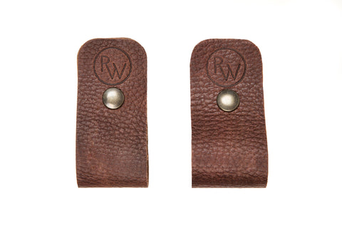 Supports en cuirs pour pagaie|Canoe paddle leather hangers